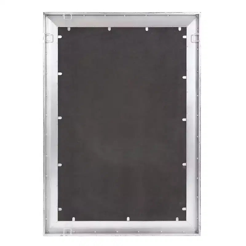 Miroir Mural Rectangulaire Howard Elliott 101,6 x 76,2 cm : Cadre en Bois Chevron, Aucun Assemblage Requis, Fixation Murale, Décoration Moderne