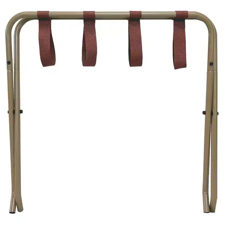 Porte-bagages pliable, support de valise élégant, doré