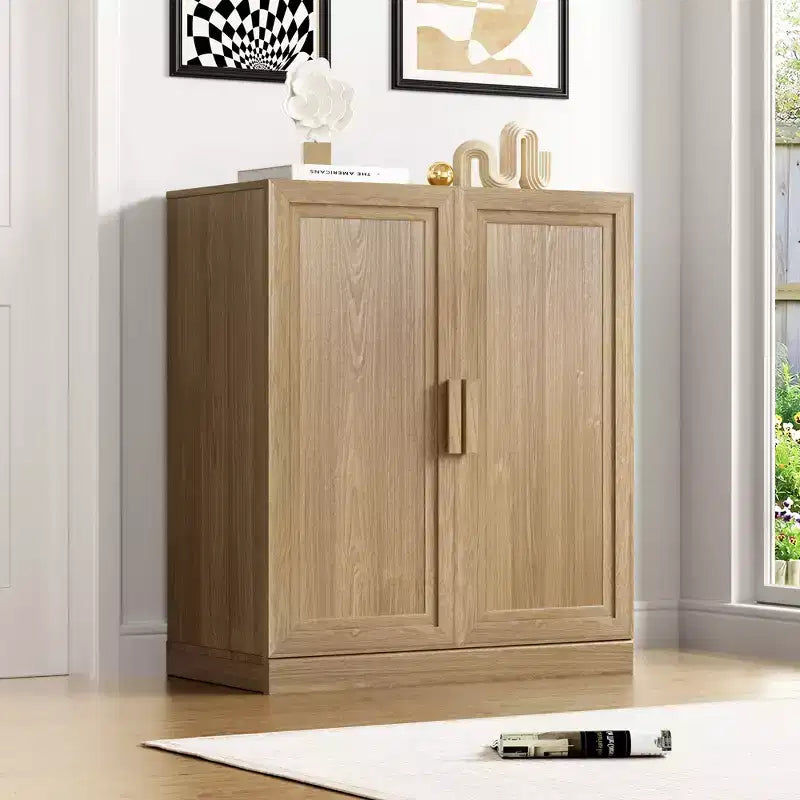 Meuble de rangement d'appoint - Organisateur polyvalent avec étagères réglables et gestion des câbles