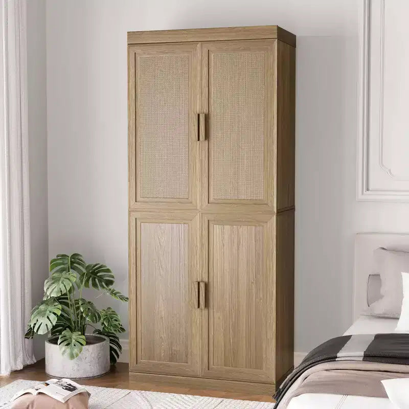 Meuble de rangement d'appoint - Organisateur polyvalent avec étagères réglables et gestion des câbles