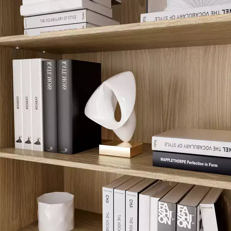 Meuble de rangement d'appoint - Organisateur polyvalent avec étagères réglables et gestion des câbles