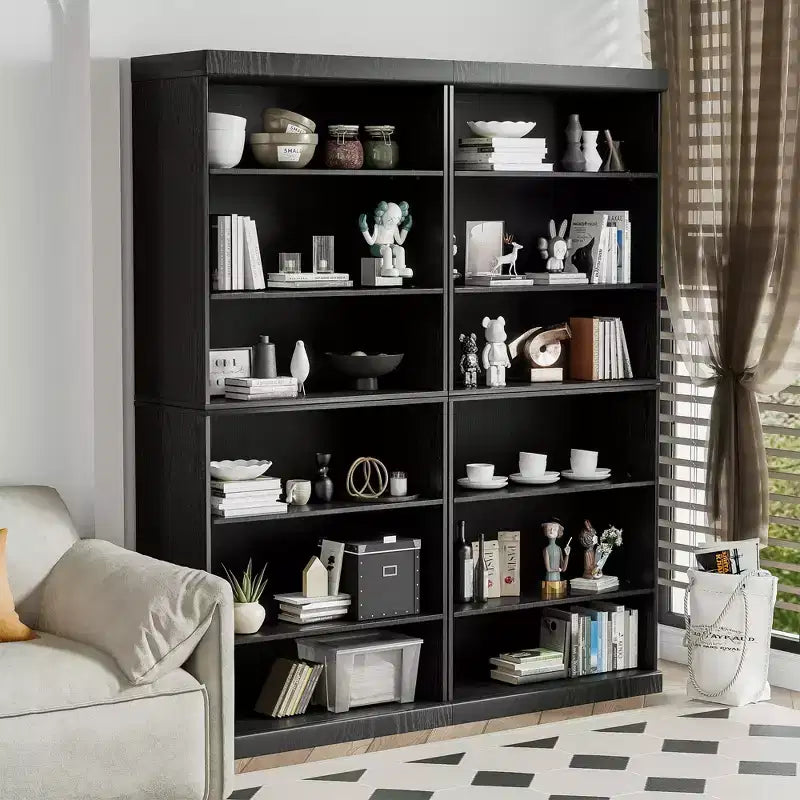 Meuble de rangement d'appoint - Organisateur polyvalent avec étagères réglables et gestion des câbles
