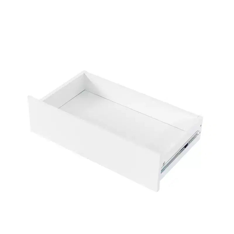 Buffet de cuisine 63W, armoire de rangement pour garde-manger, avec tiroirs, crochets de suspension et étagère à micro-ondes, blanc-ModernLuxe