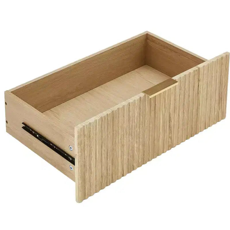 Commode à 6 tiroirs pour chambre à coucher, commode de 140 cm de large avec poignées dorées, meuble TV à tiroirs cannelés pour placard