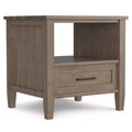 Cantina SOLID WOOD 20 inch Wide Rectangle Transitional End Table