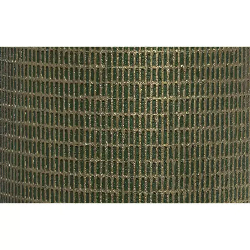 Table d'appoint moderne industrielle de 33 cm de large en fonte d'aluminium avec patine vert clair, entièrement assemblée