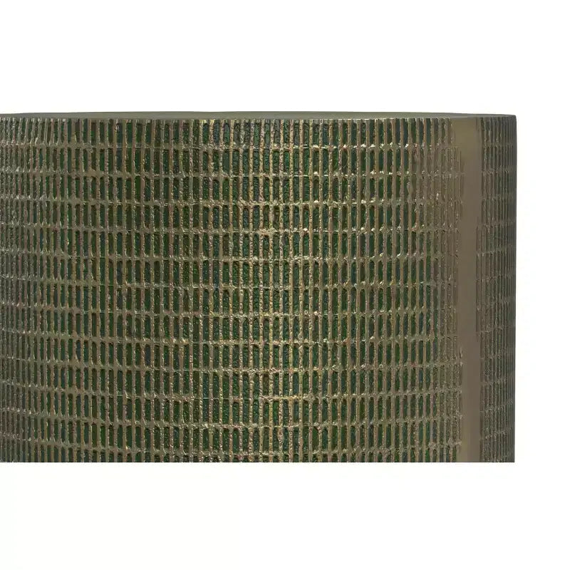Table d'appoint moderne industrielle de 33 cm de large en fonte d'aluminium avec patine vert clair, entièrement assemblée