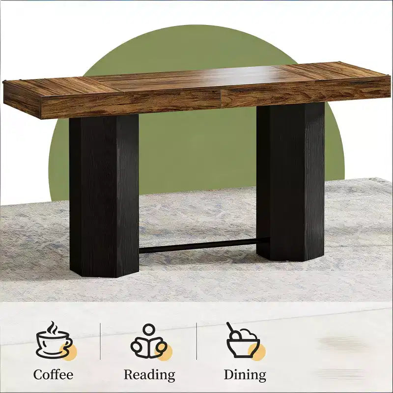 Table haute GDFStudio Joyce Modern 71 aspect bois