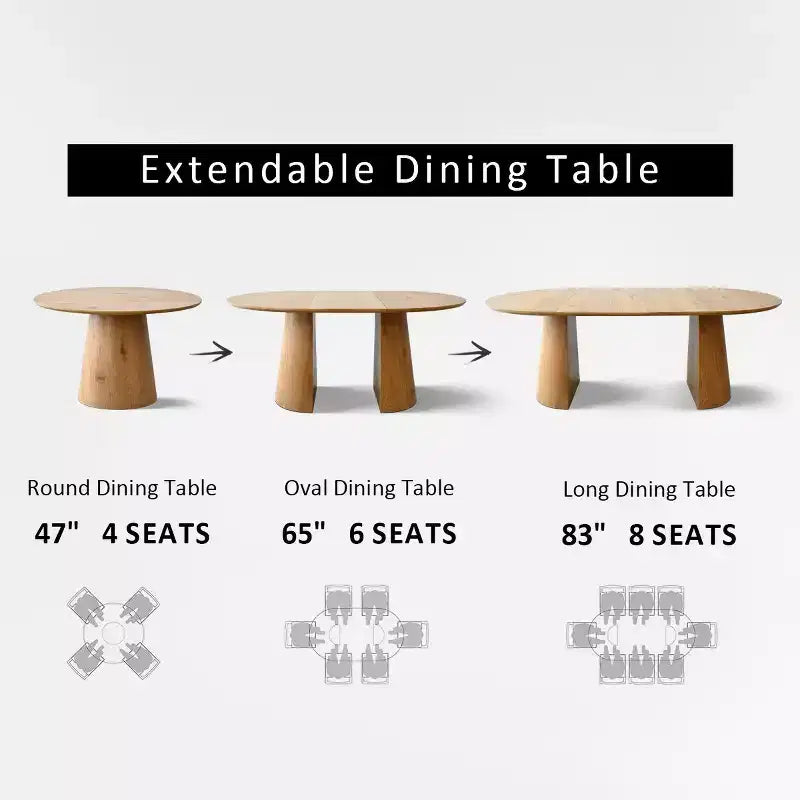 Ensemble de salle à manger extensible 47-83 pour 4 personnes, table en bois naturel et 4 chaises en chenille avec pieds en métal, idéal pour la cuisine-Panipeachy