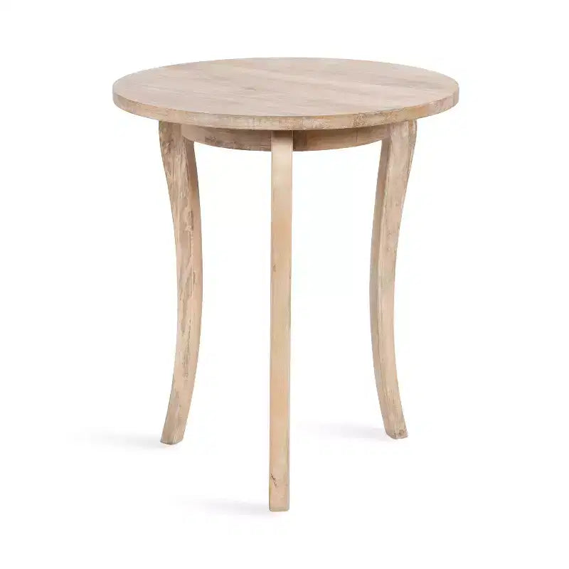 Table d'entrée ronde Mariona Kate and Laurel, 26x26x30, Naturel