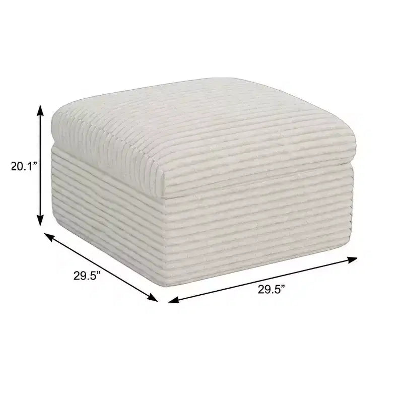 30 Corduroy Ottoman