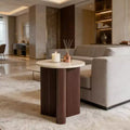 Christopher Knight Home Ursule Modern Wood Fluted End Table